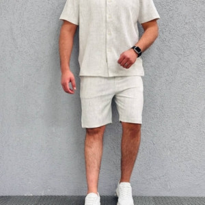 Short-sleeve shirt - طقم شورت بقميص قصير