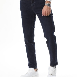 جينز كحلي ضيق سادة