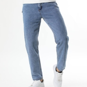 جينز فاتح عادي مستقيم